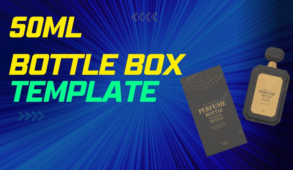 50ml Bottle Box Template