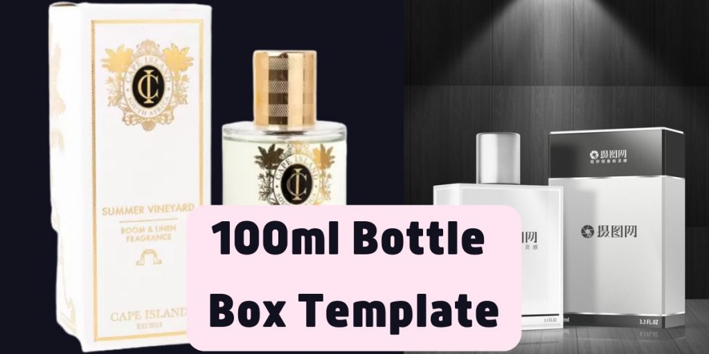 100ml Bottle Box Template