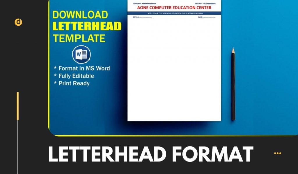 How To Download Letterhead Format In Word