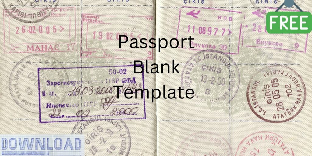 Best Passport Blank Template By Template Care Template Care 1737