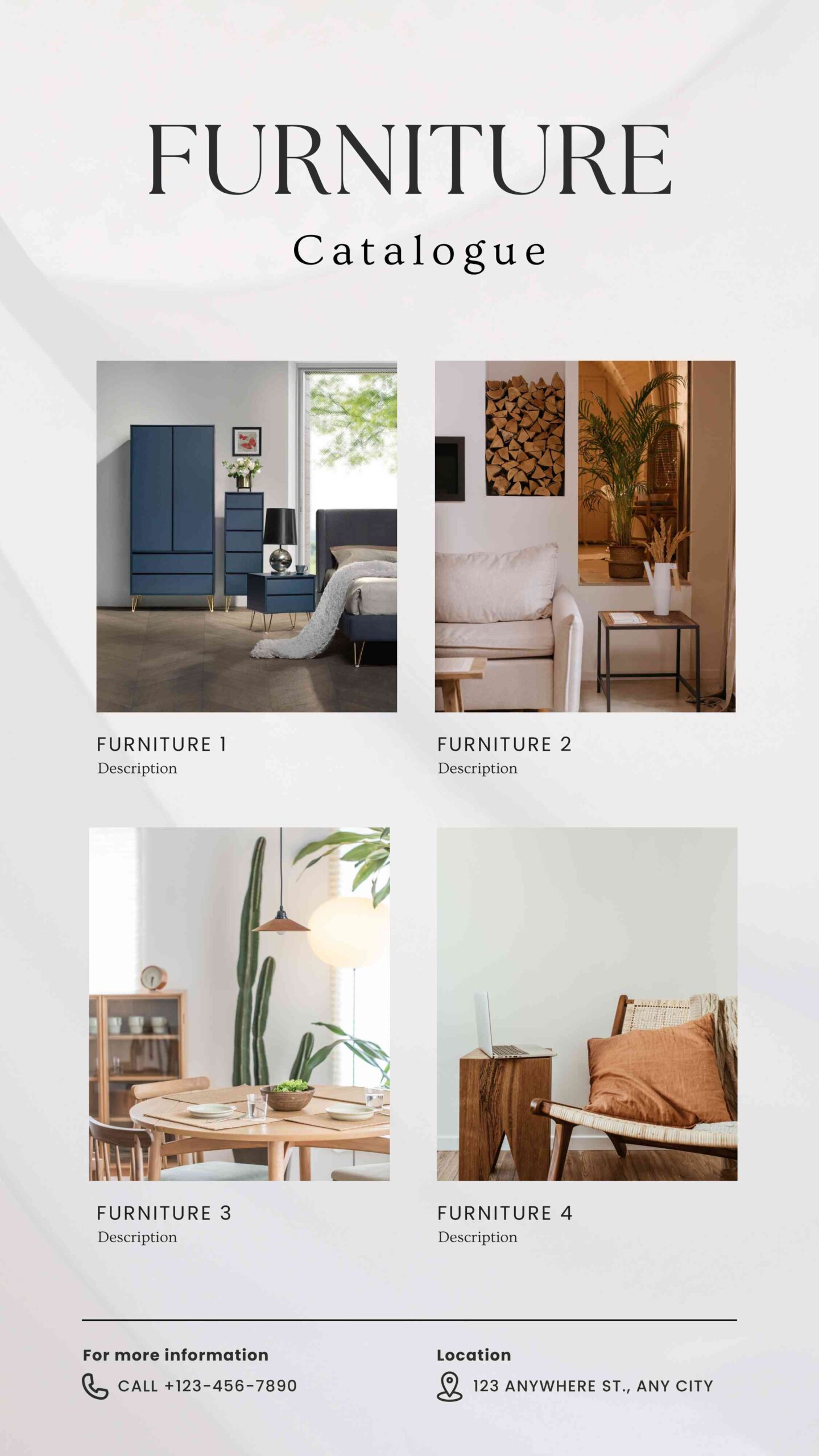 White Minimalist Furniture Catalog Your Story_1