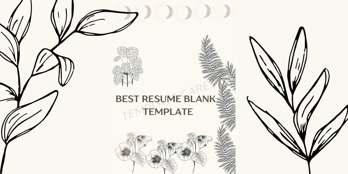 best resume blank template